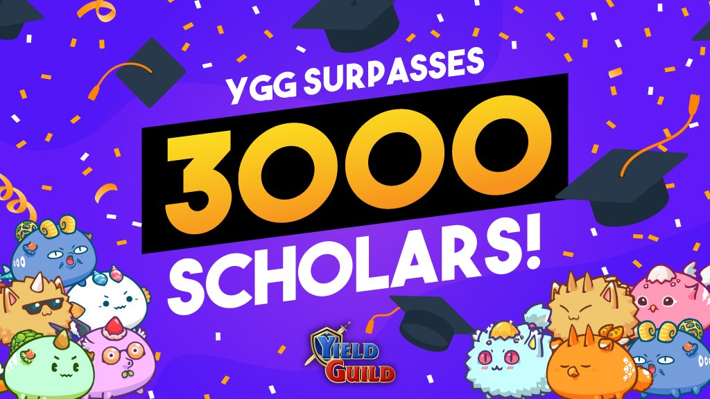 YGG Just Surpassed 3,000 Axie Infinity Scholars! ????
