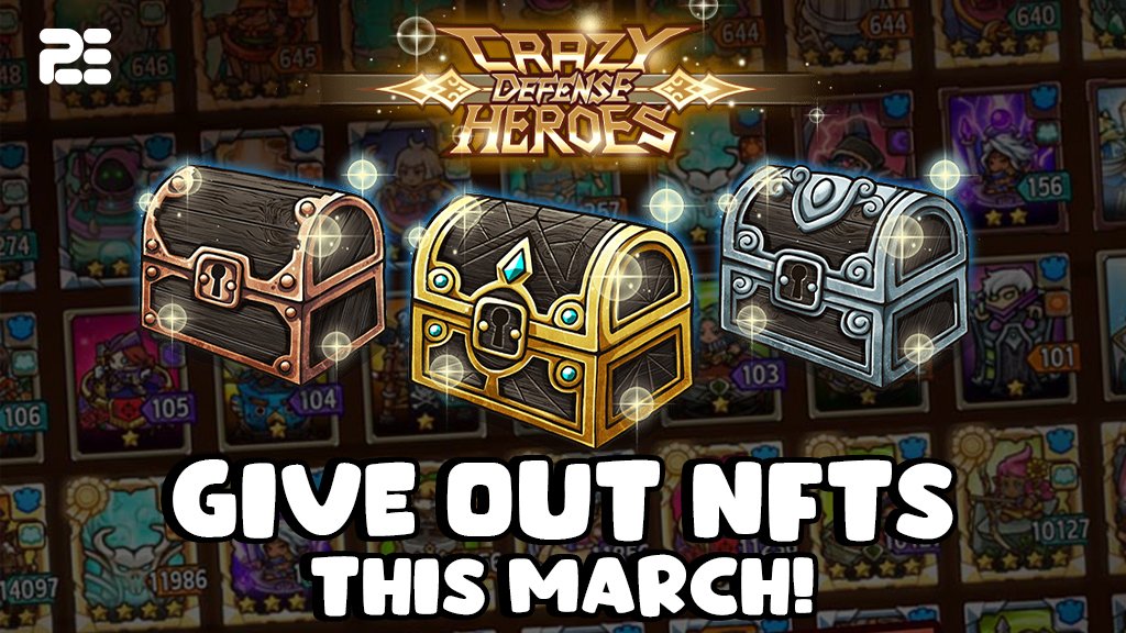Crazy Defense Heroes March NFT Giveaway!