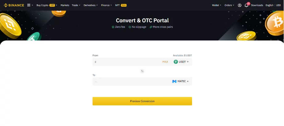 Binance Convert