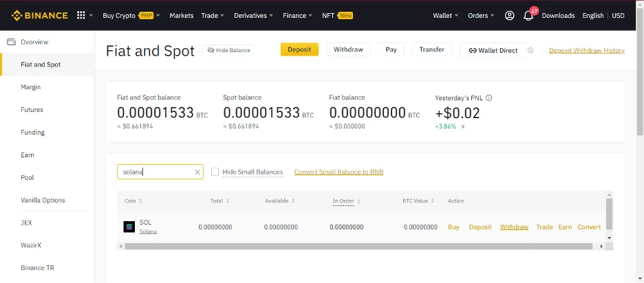 Binance Withdrawal