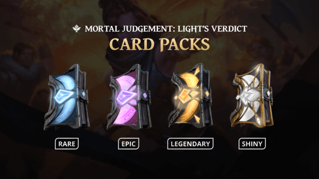 Gods Unchained Light's Verdict Card Packs