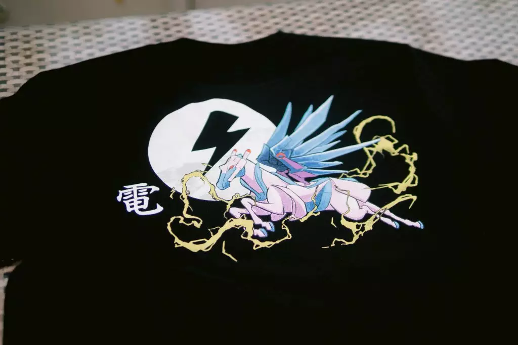 Pegaxy shirt with Hoz Japanese back design