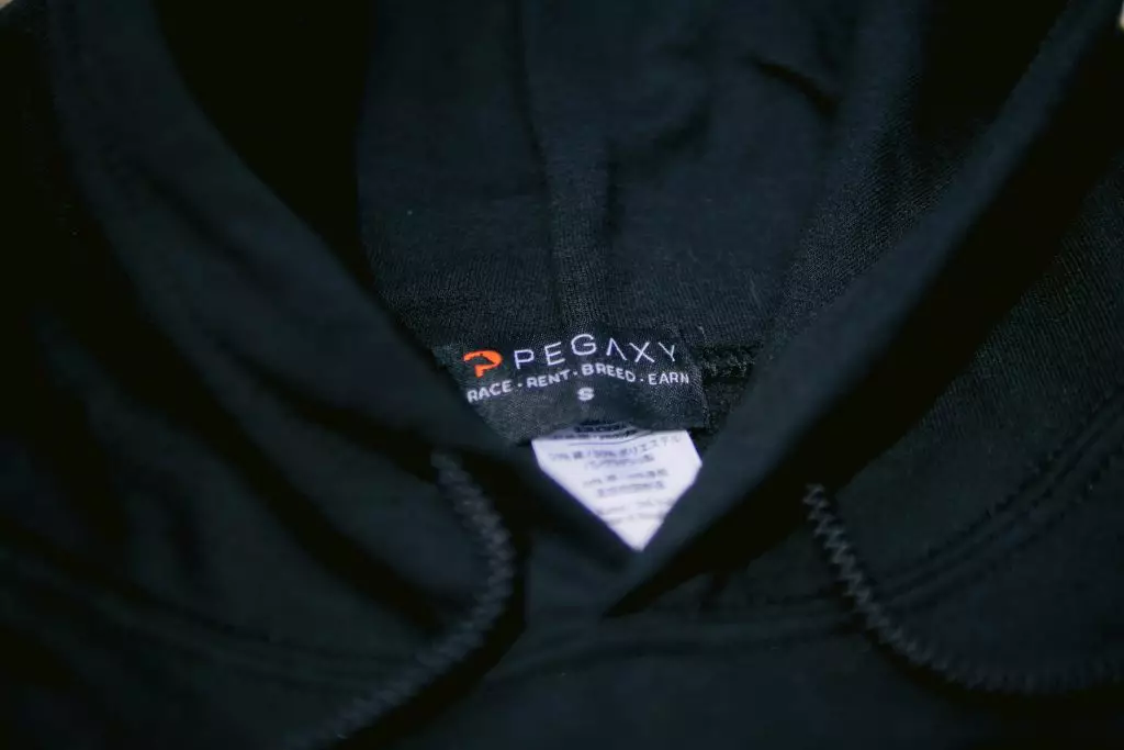 Pegaxy hoodie tag