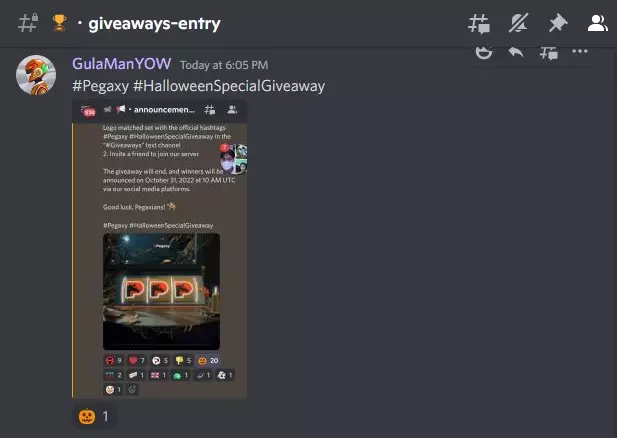 Discord entry