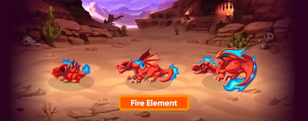 Fire Element Dragon