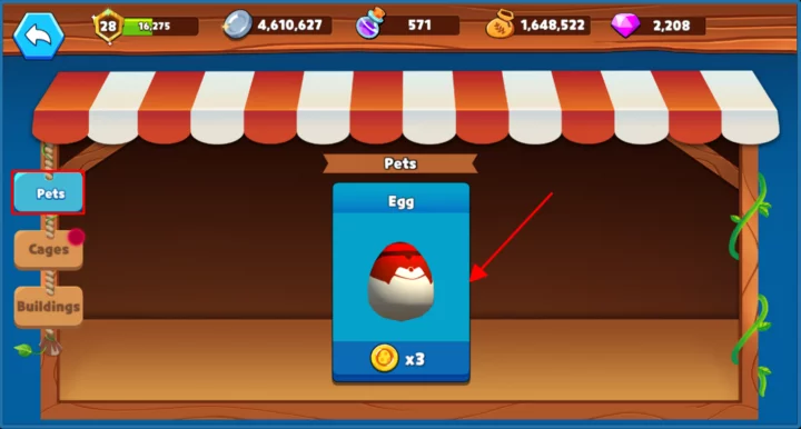 Purchasing Egg in My DeFi Pet