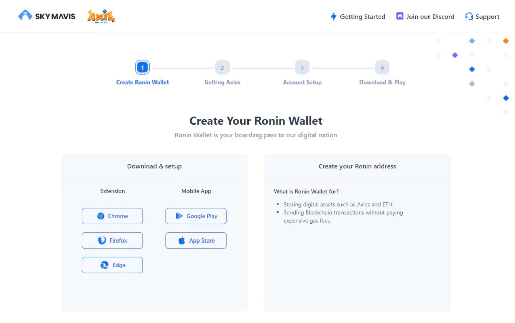 Creating Ronin Wallet