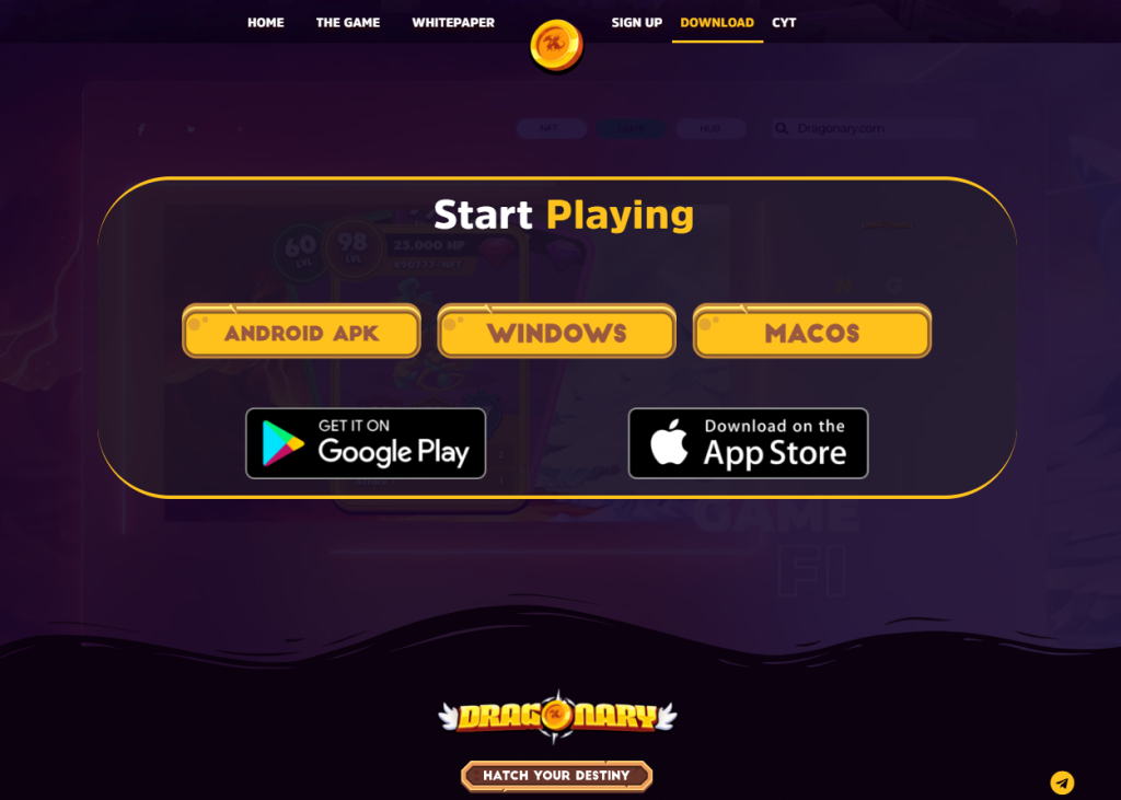 Downloading the Installer for Dragonary Downloading the Installer for Dragonary