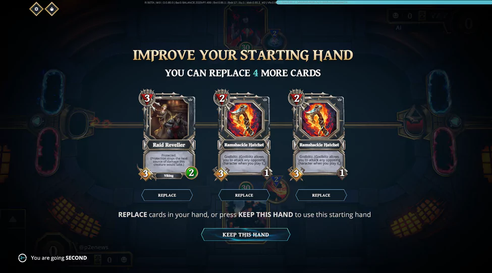 Starting hand