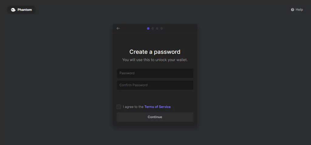 Create a password