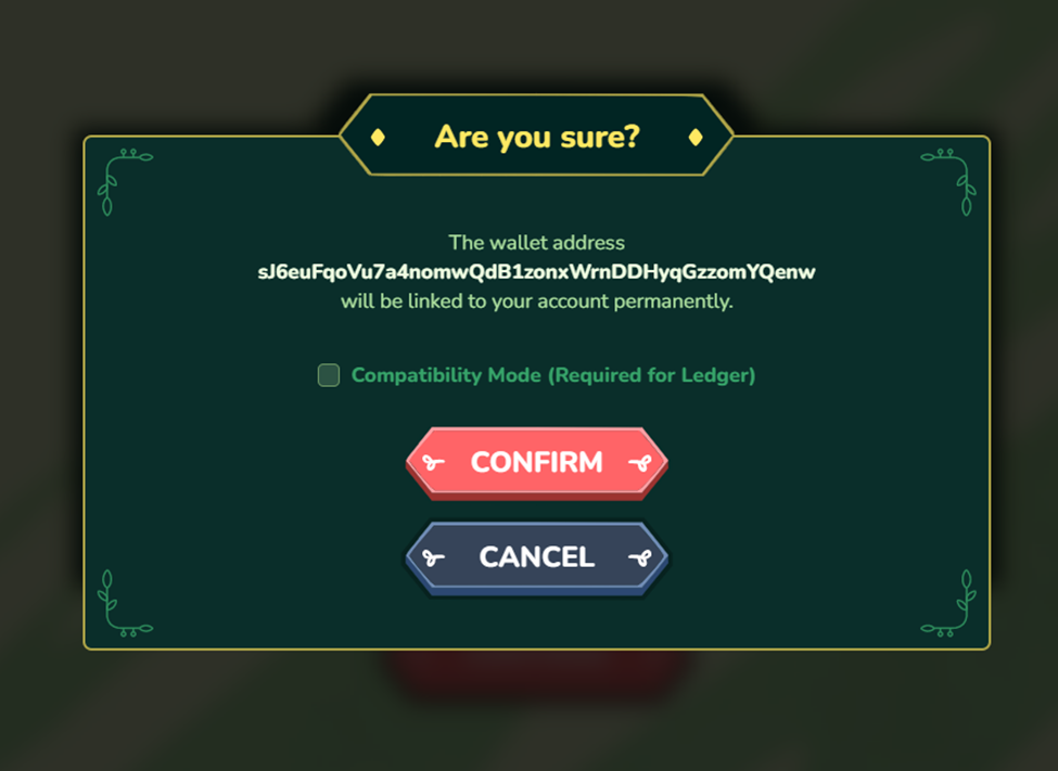 Confirm and cancel