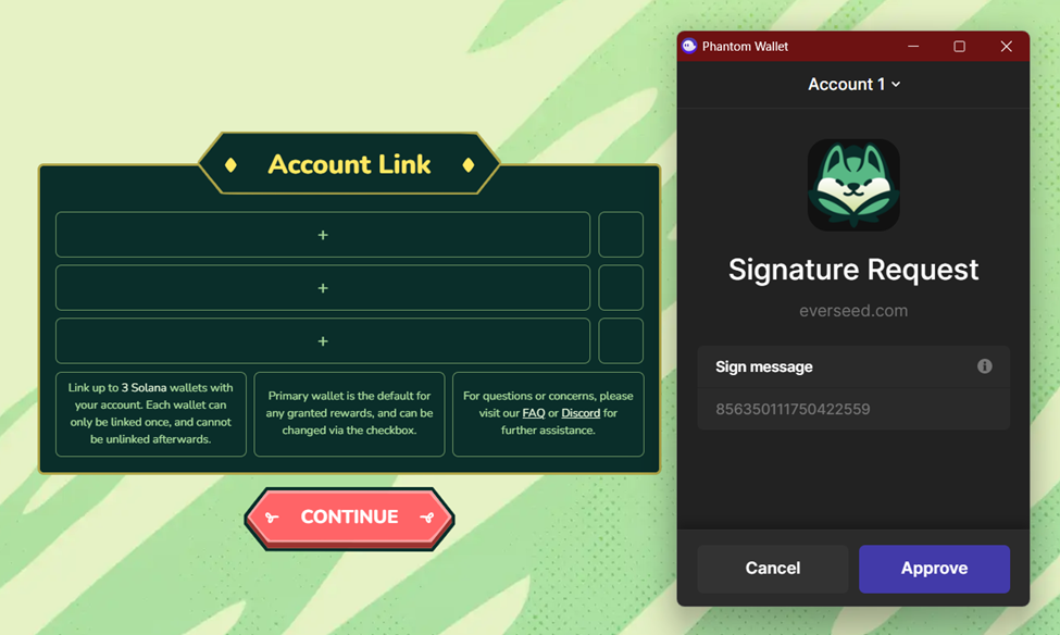 Signature request