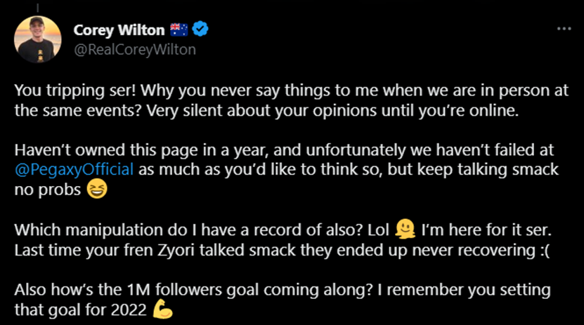 Corey's reply to Jihoz